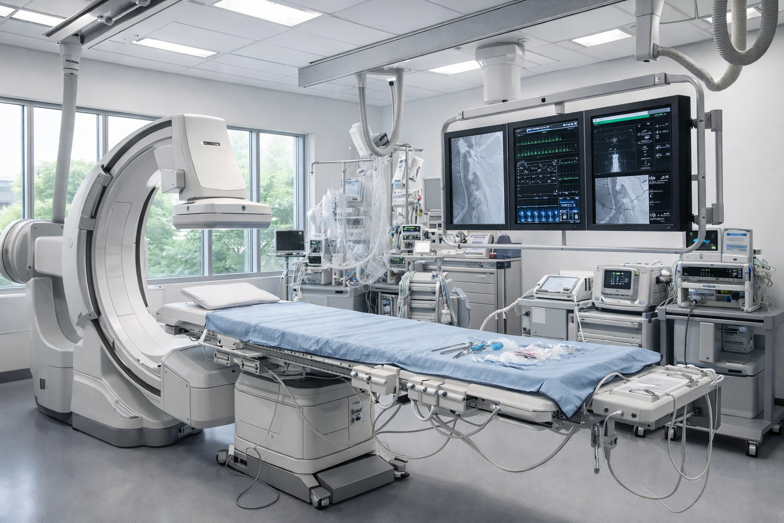 Cath lab radiation shielding design